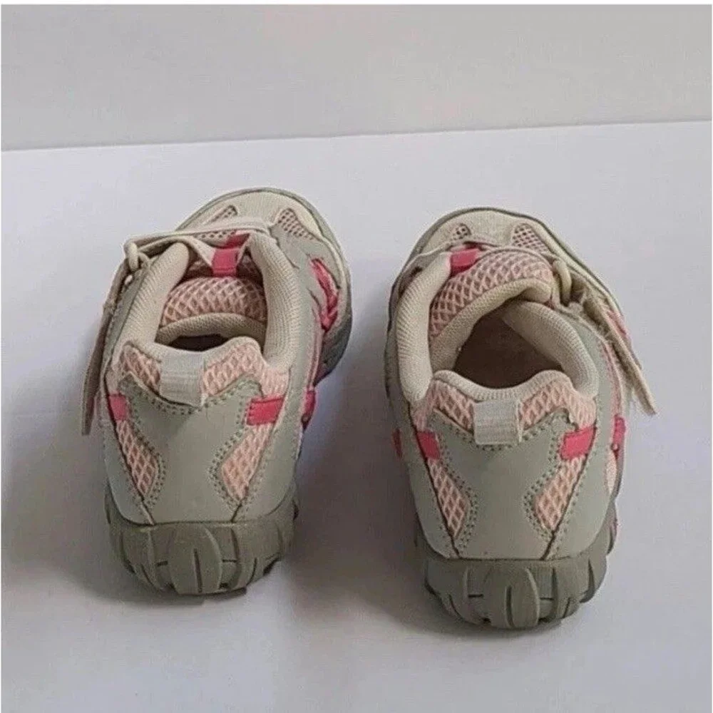 MERRELL Girl Kid Size 2 Pink Grey Waterpro Hiking Shoes